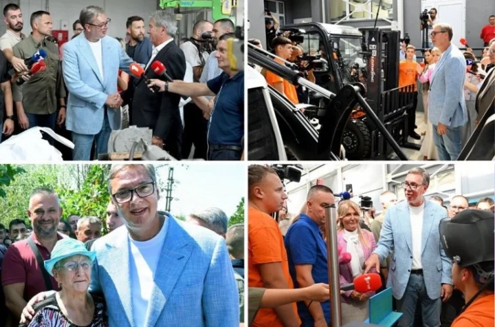 VUČIĆ OBIŠAO FABRIKU SIMPO U BUJANOVCU! Vučić: Mučimo se već deceniju - budite sigurni opstaće vaša radna mesta!