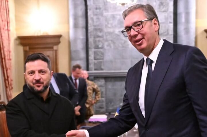 'Nastavićemo redovan dijalog i intenzivirati bilateralne kontakte' Vučić se sastao sa Zelenskim (FOTO)