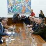 "DETALJNIJE SAM GA UPOZNAO SA SVE IZRAŽENIJIM TENZIJAMA NA KOSOVU I METOHIJI:" Predsednik Vučić razgovarao s komandantom Nacionalne garde Ohaja (FOTO)