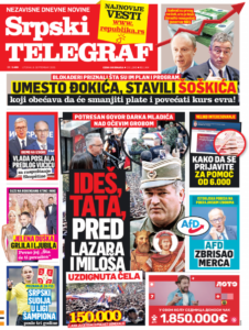 "IDEŠ, TATA, PRED LAZARA I MILOŠA UZDIGNUTA ČELA": Čitajte u Srpskom telegrafu!