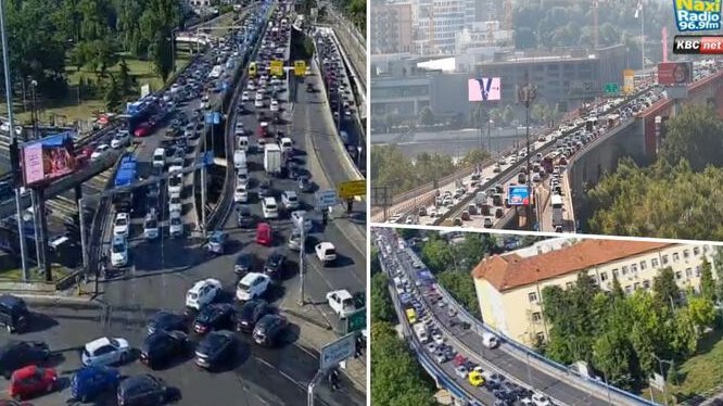 KOLAPS KOD PANČEVCA! Automobili paralisani, ljudi pešače: Svi se uhvatili za glavu kad su videli šta je uzrok