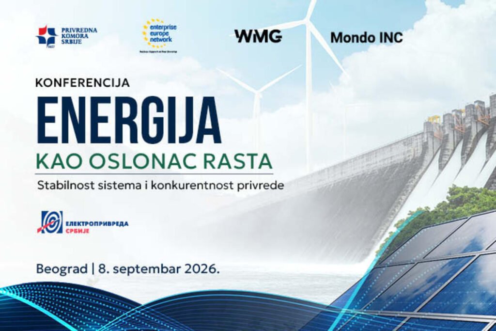 KONFERENCIJA „ENERGIJA KAO OSLONAC RASTA" OTVORIĆE KLJUČNA PITANJA RAZVOJA ENERGETIKE DO 2040. GODINE