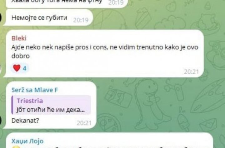 "KRETENI GUBE DVA ISPITNA ROKA, A SVAKAKO ĆE IZGUBITI NA IZBORIMA!" Pljušte komentari u grupama oko ponovnog blokiranja fakulteta!