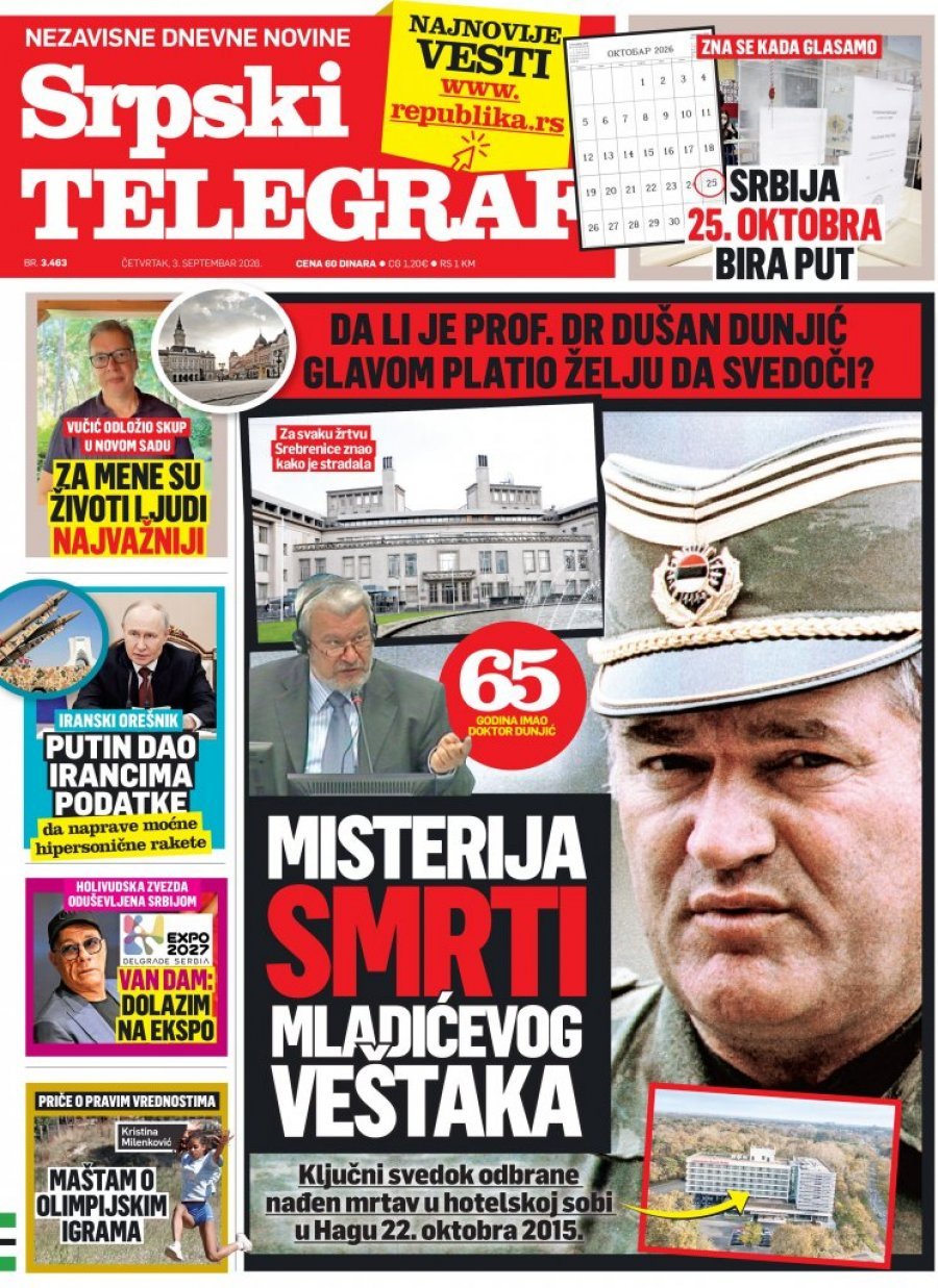 MISTERIJA SMRTI MLADIĆEVOG VEŠTAKA: Čitajte u Srpskom telegrafu!