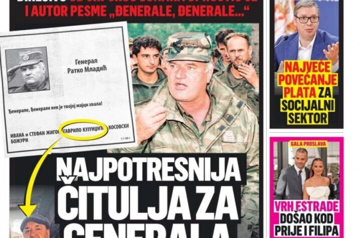 NAJPOTRESNIJA ČITULJA ZA GENERALA MLADIĆA: Čitajte u Srpskom telegrafu!