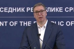 OBRAĆA SE VUČIĆ POVODOM PRESUDA TAČIJU I JOŠ TROJICI OVK ZLOČINACA U HAGU!
