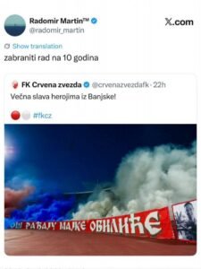 PA DOKLE VIŠE?! Marković traži da se zabrani Crvena zvezda zbog odavanja počasti srpskim herojima (FOTO)