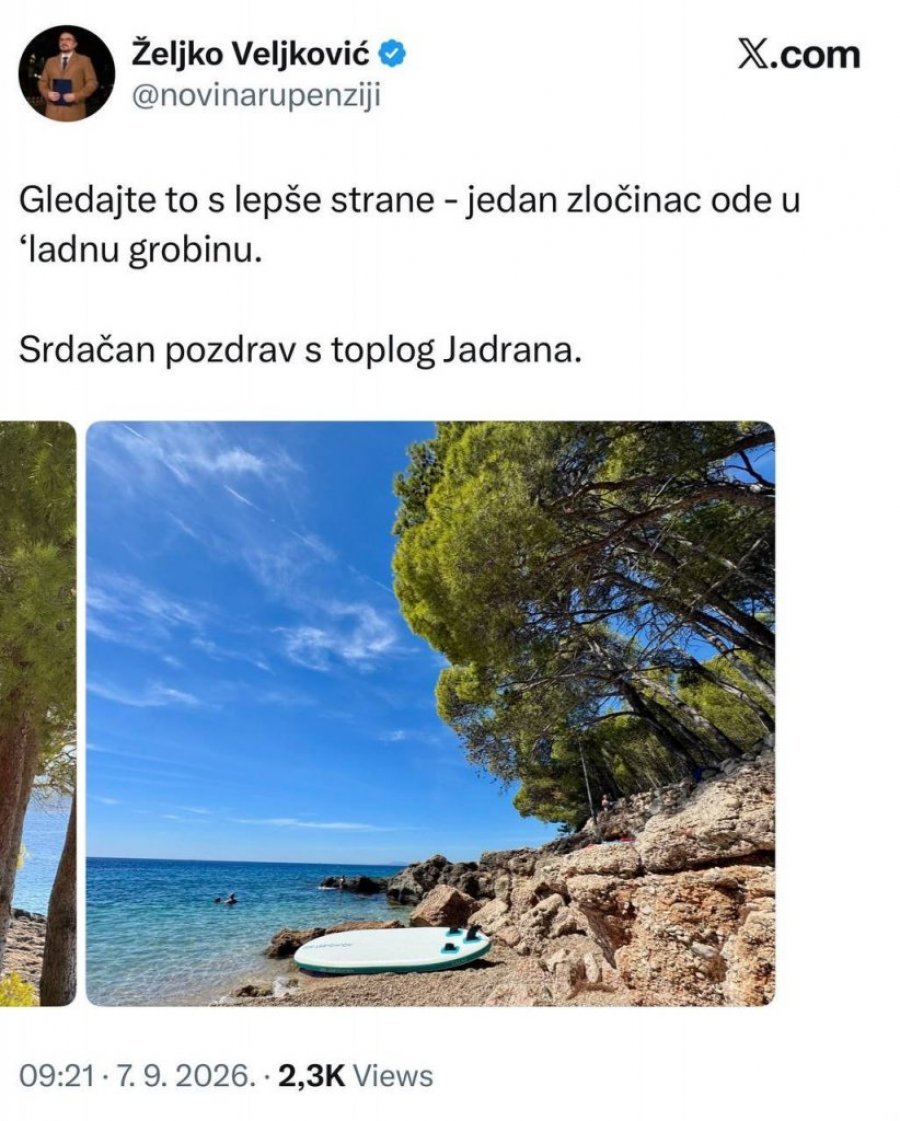 SRAMNA PORUKA BLOKADERSKOG NOVINARA! Dok se građani masovno opraštaju od generala Mladića, Veljković šokirao porukom! (FOTO)