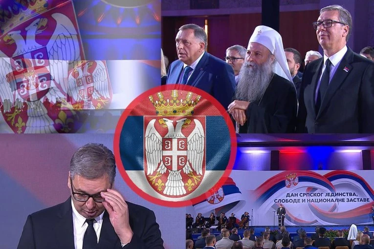 SVEČANA CEREMONIJA U PALATI SRBIJA! Predsednik Vučić: Danas nije običan dan, danas smo se okupili da proslavimo naše uskrsnuće i našu slobodu! (FOTO)