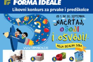 TRADICIONALNI 15. DEČIJI LIKOVNI KONKURS FORMA IDEALE: „Moja idealna soba“ za predškolce i prvake iz Srbije