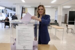 Đurđević Stamenkovski glasala u OŠ "Janko Veselinović" na Voždovcu