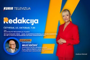 EKSKLUZIVNO: U ČETVRTAK, 15. OKTOBRA, GOST EMISIJE “REDAKCIJA” OD 9.20 JE MILOŠ VUČEVIĆ