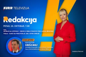 EKSKLUZIVNO: U PETAK, 16. OKTOBRA, GOST EMISIJE “REDAKCIJA” OD 9.00 JE SINIŠA MALI - Ekonomska renesansa Srbije