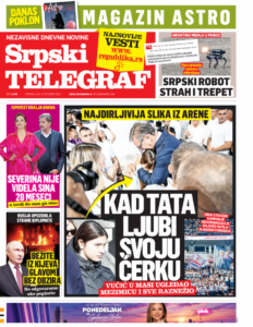 NAJDIRLJIVIJA SLIKA IZ ARENE - KAD TATA LJUBI SVOJU MEZIMICU! Čitajte u Srpskom telegrafu!