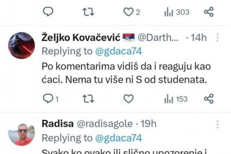 OPET SE MEĐUSOBNO PONIŽAVAJU! Blokaderi međusobno zaratili: "Kampanja im je cirkus i idiotizam, zaostaju 15% za SNS i daju sebi surove autogolove!" (FOTO)