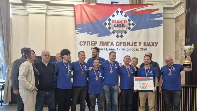 Šahisti Radnika iz Surdulice najbolji u Srbiji: Osvojili titulu prvaka Super lige