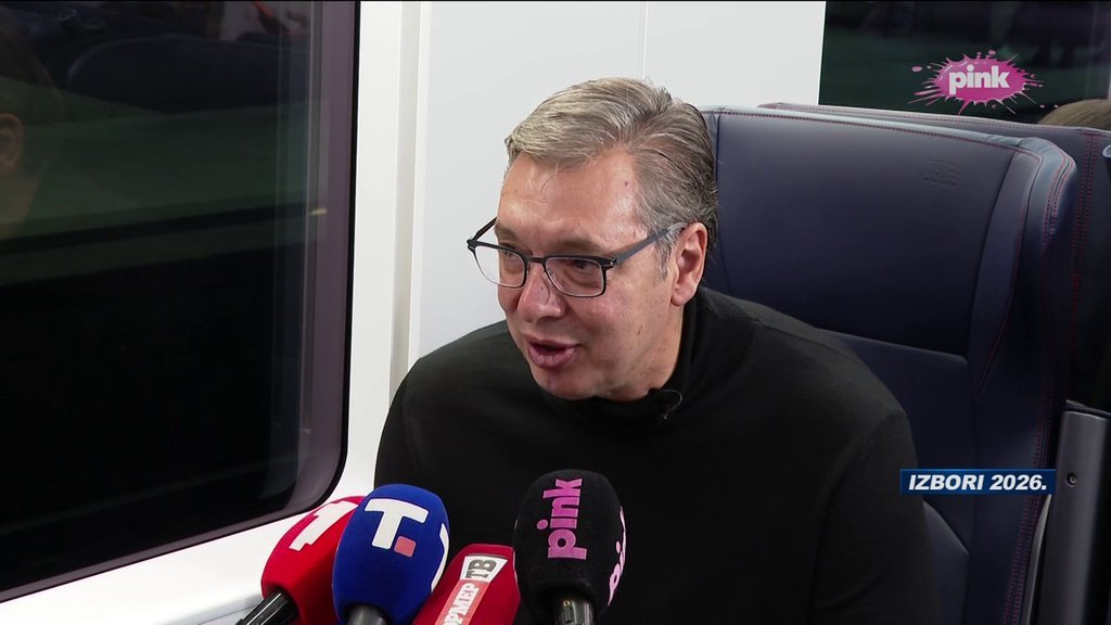 UŽIVO NA TV PINK I PINK.RS Vučić vozom ide na skup 'Ujedinjene Srbije' u Novi Sad