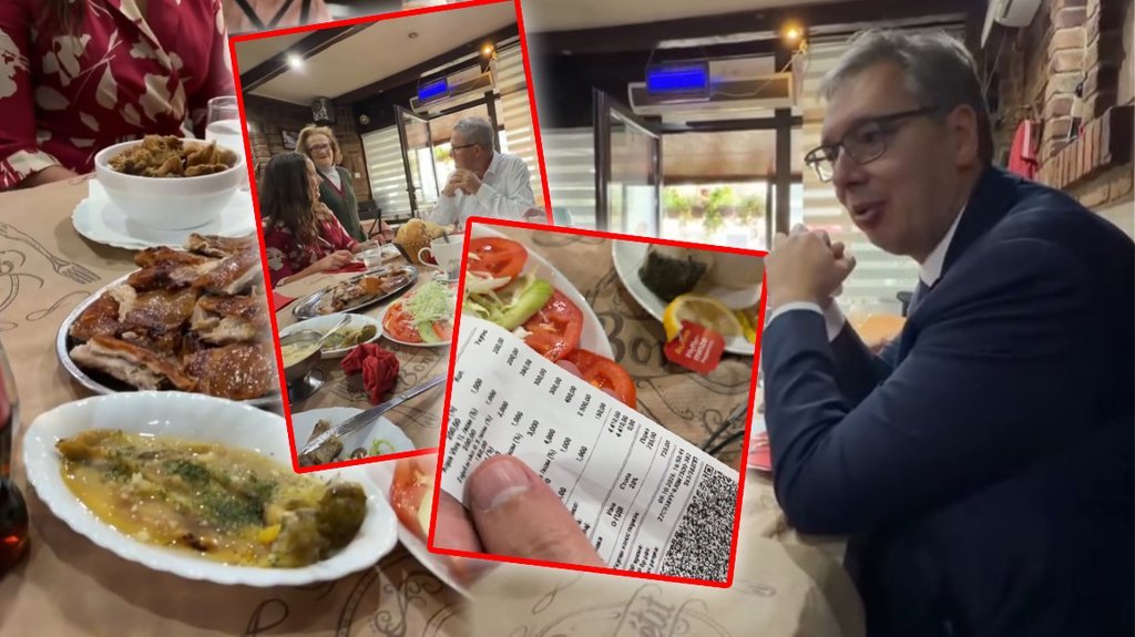 Vučić iznenađen računom u restoranu u Kragujevcu: Nemoguće, mnogo manje nego u Beogradu
