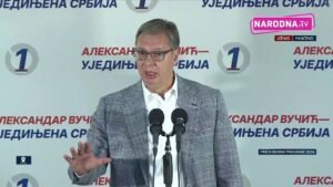 Vučić na skupu 'Ujedinjene Srbije' u Pančevu: Napravili smo temelj pančevačke budućnosti, uspeli smo da obezbedimo dva investitora