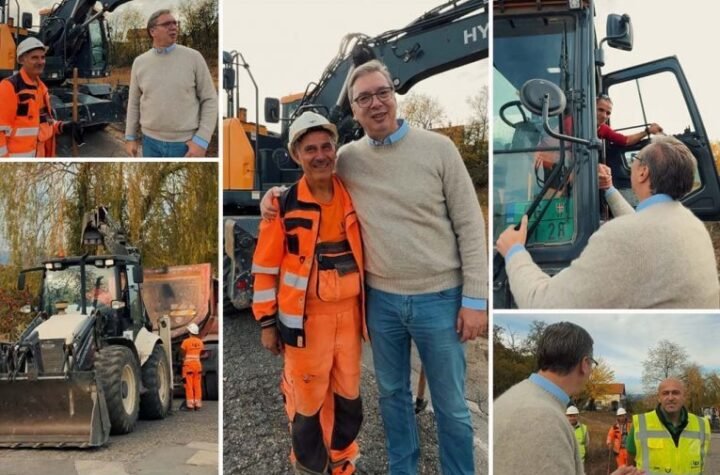 Vučić obišao sanaciju puta Zlot-Podgorac